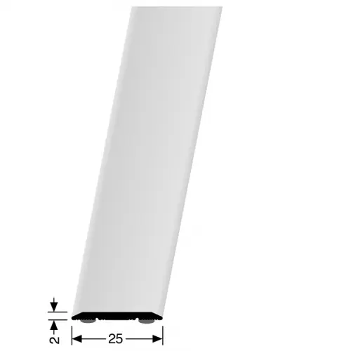Küberit - Dilatatieprofiel 442 zelfklevend 25 mm RVS geborsteld - 300cm Premium
