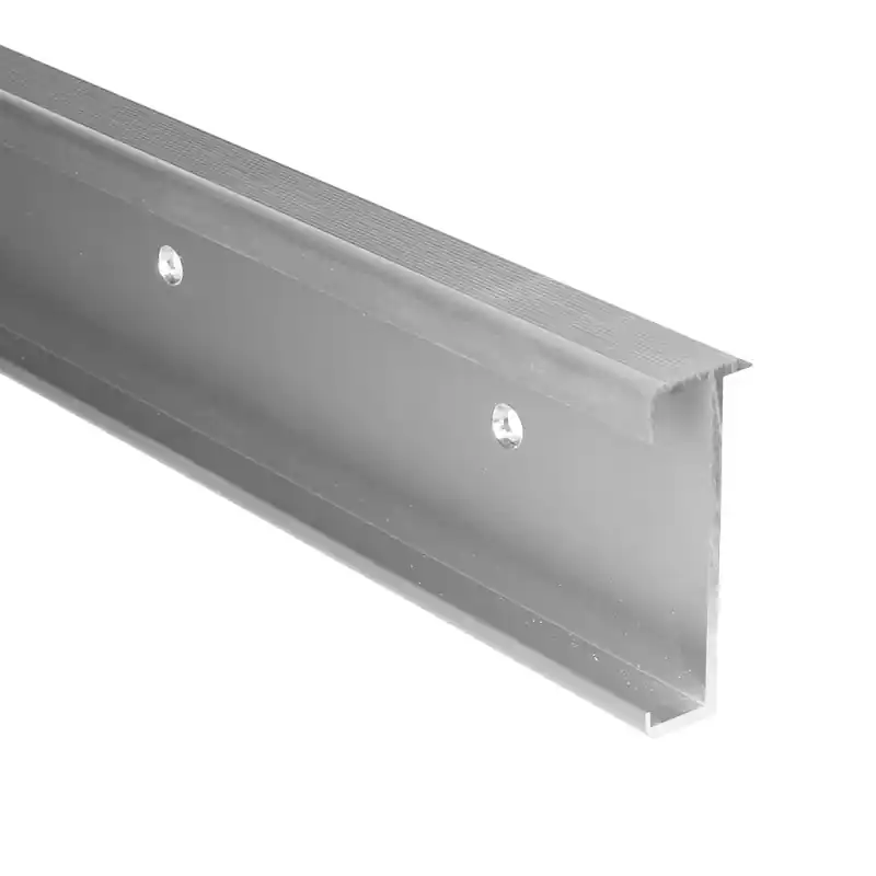 Trapprofiel 60 mm voor laminaat 7-9,5 mm zilver geborsteld 3mtr. Weekendaanbieding