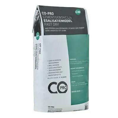 Laatste Kans Co-pro cementgebonden egalisatiemiddel C30 fast dry - 20kg