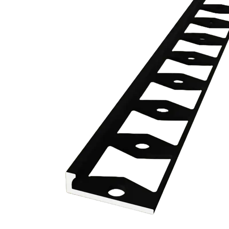 Küberit - In-egaliseer eindprofiel 302 tot 4,5mm PVC zwart gepoeder (250 cm) Merkproduct