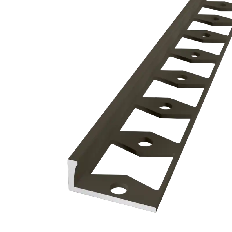 Küberit - In-egaliseer eindprofiel 307 tot 6mm PVC brons (250 cm) Meest Verkocht