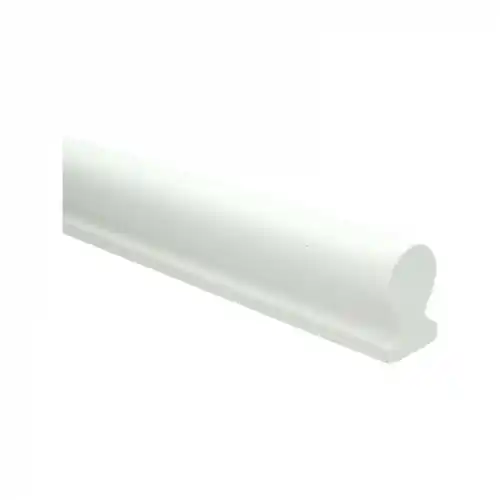 Premium Trapleuning wit gegrond sleutelgat 40x60 mm 250cm