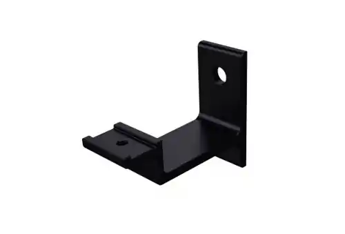 Goedkoop Leuninghouder vlak modern zwart - beton/steen