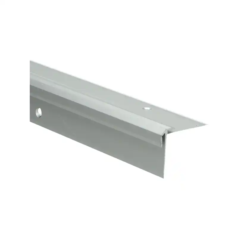 Koopje Küberit - Inschuif trapneusprofiel 832 tot 2,5mm PVC zilver - 250 cm