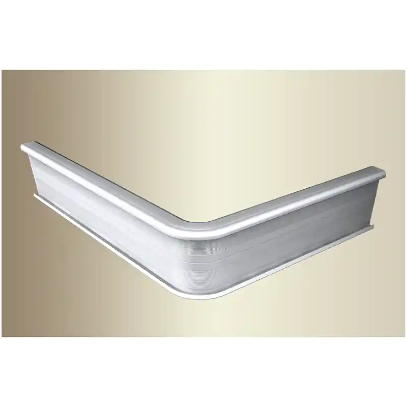 Lage Prijs Küberit - Inschuif trapprofiel 846 hoek 90gr tot 3mm PVC zilver - 30 cm