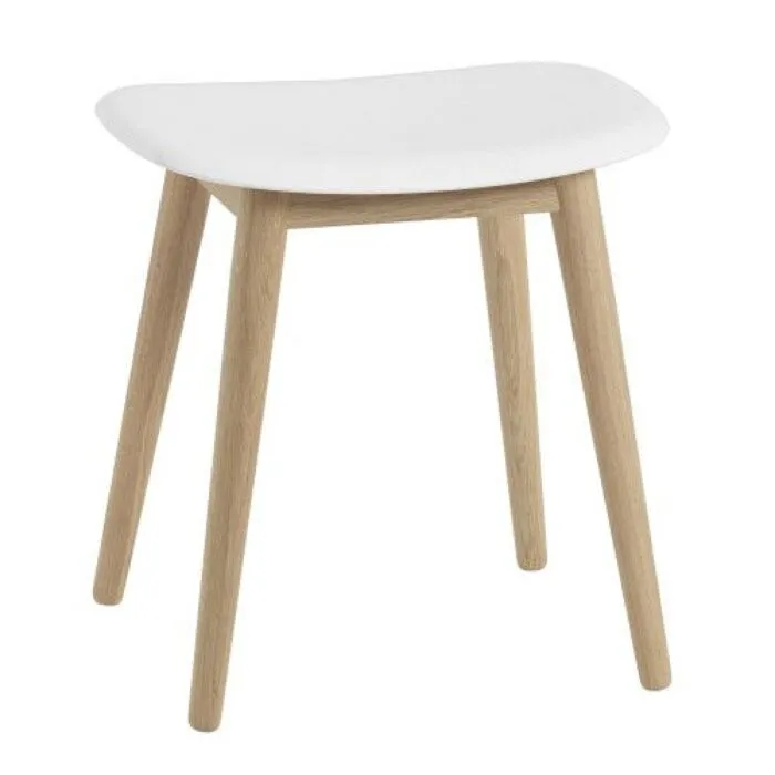Betaalbaar muuto Fiber Wood krukje-Wit