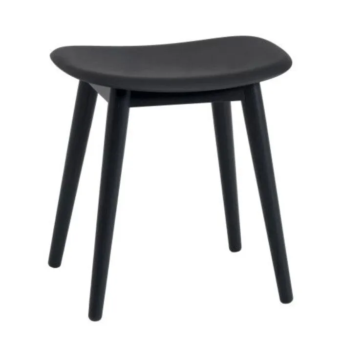 muuto Fiber Wood krukje-Zwart Tijdelijk Beschikbaar