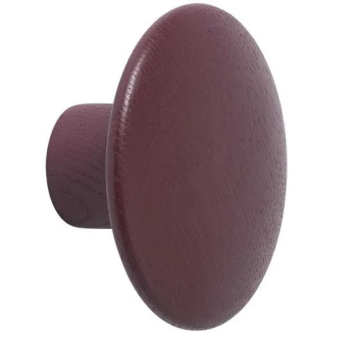 muuto Dots large wandhaak-Burgundy Betrouwbaar