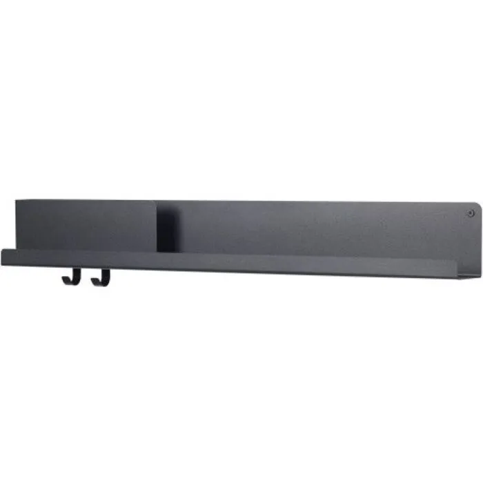muuto Folded wandplank large-Zwart Weekendaanbieding