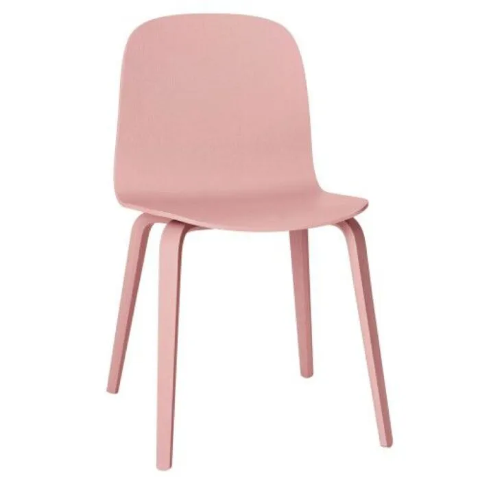 Dagaanbieding muuto Visu Wood stoel-Roze