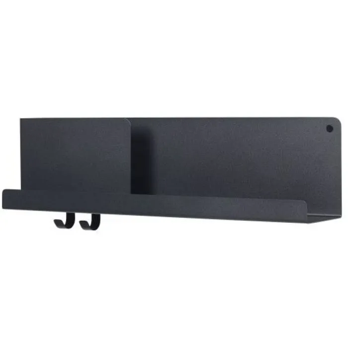 Populair muuto Folded wandplank medium-Zwart