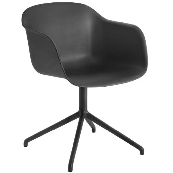Veilige Betaling muuto Fiber Swivel stoel-Zwart