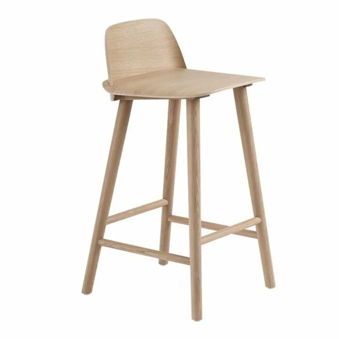 Betaalbaar muuto Nerd eiken barkruk-Zithoogte 65 cm-Eiken