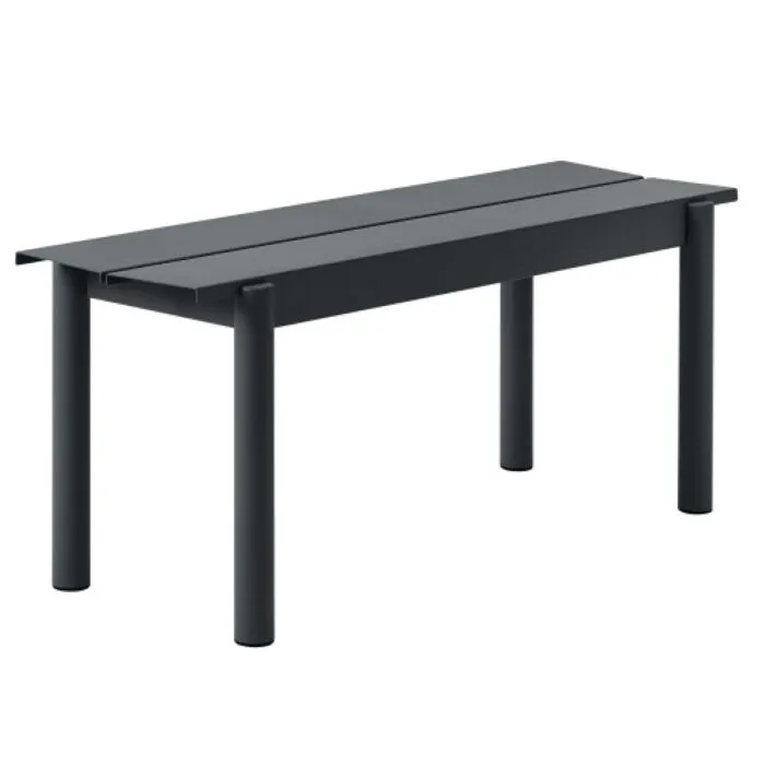 muuto Linear bank 110-Zwart Laatste Versie