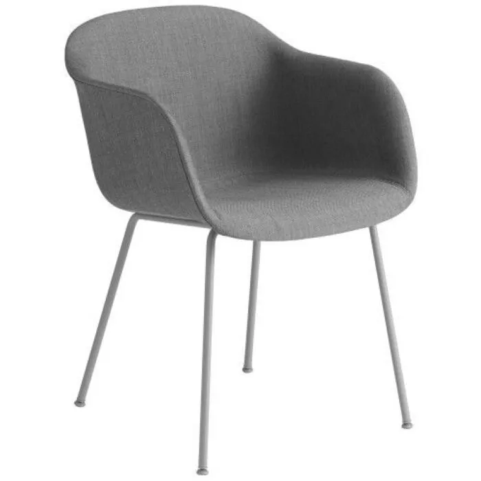 muuto Fiber Tube gestoffeerde stoel-Remix 133 Premium