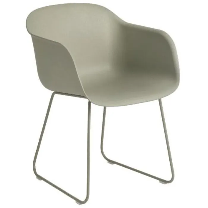 Finale Uitverkoop muuto Fiber Slede stoel-Dusty green