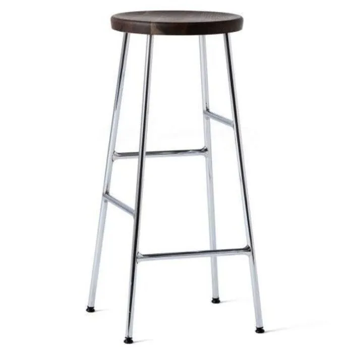 Alleen Vandaag Hay Cornet 75cm barkruk -Smoked eiken, verchroomd