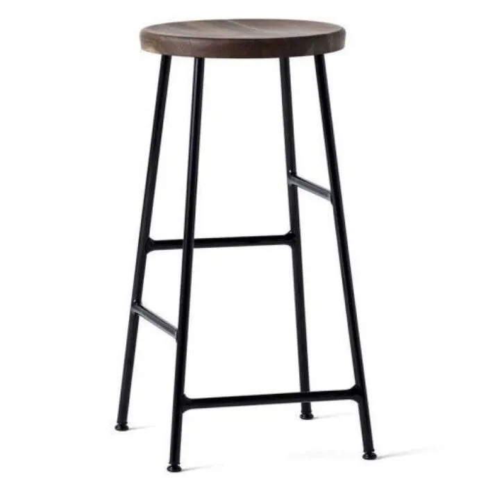 Hay Cornet 65cm barkruk-Smoked eiken, zwart poedercoat Betaalbaar