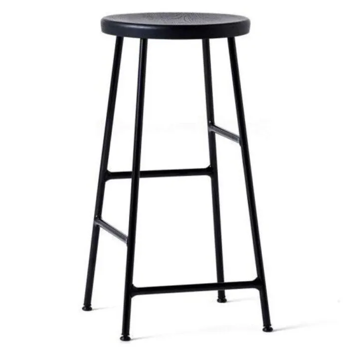 Op = Op Hay Cornet 75cm barkruk -Soft black, zwart poedercoat