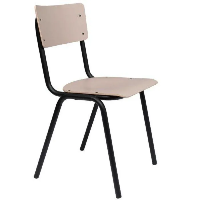 Zuiver Back to School Matte stoel-Beige Actieprijs