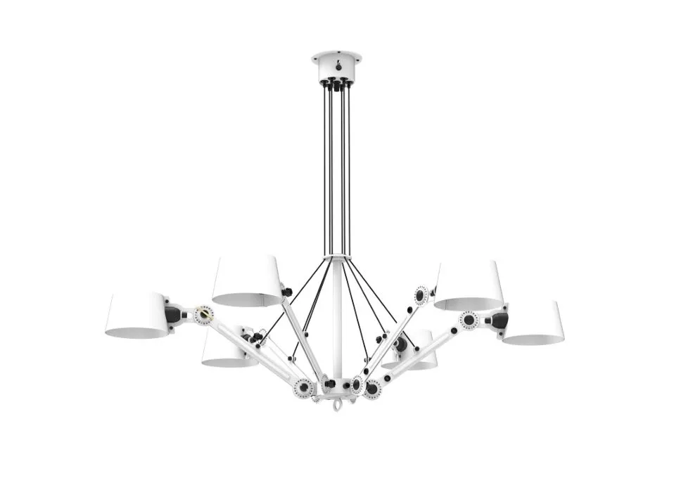 Tonone Bolt 6 Arm Chandelier hanglamp-Pure white Merkproduct