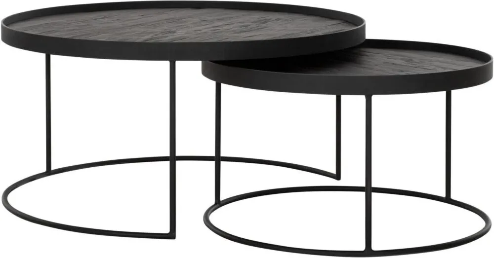 Op = Op vanHarte Mercurius salontafel set-Zwart