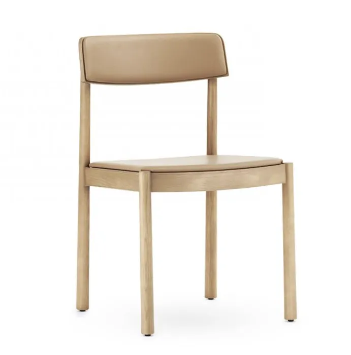 Normann Copenhagen Timb bekleed eetkamerstoel-Tan Speciale Aanbieding