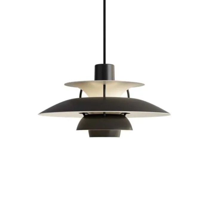 Louis Poulsen PH5 mini Monochrome hanglamp-Zwart Direct Verzonden