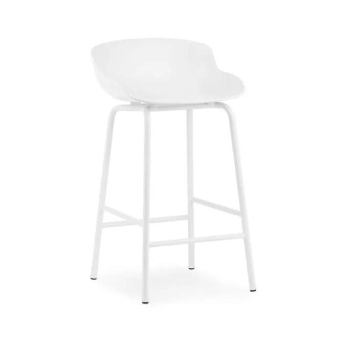 Koop Online Normann Copenhagen Hyg barkruk-White-Zithoogte 65 cm