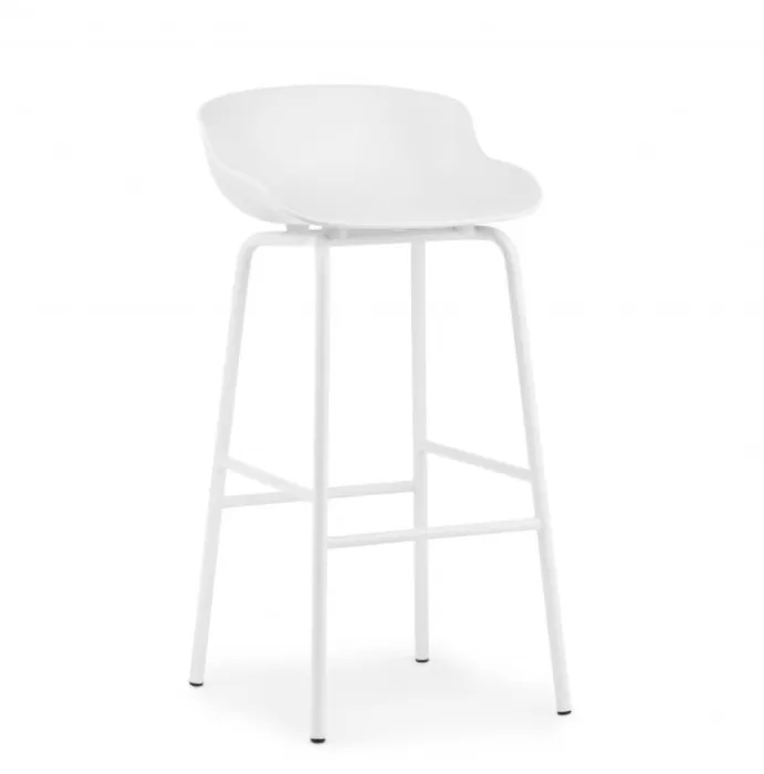 Snelle Levering Normann Copenhagen Hyg barkruk-White-Zithoogte 75 cm