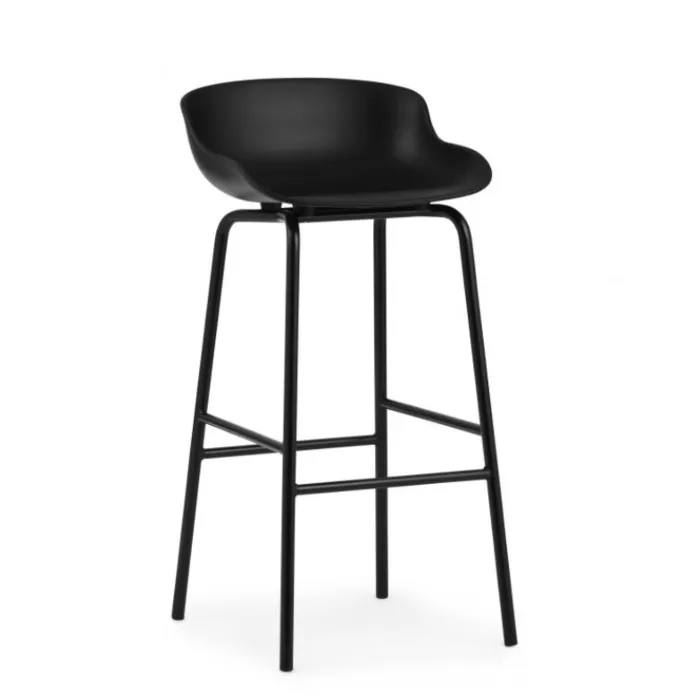 Dagaanbieding Normann Copenhagen Hyg barkruk-Black-Zithoogte 75 cm