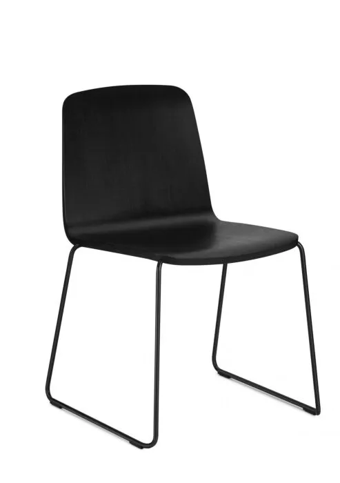 Bestseller Normann Copenhagen Just Chair staal stoel-Black-Gepoedercoat staal zwart