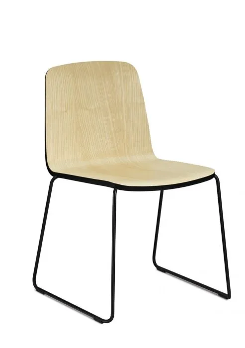 Tijdelijk Beschikbaar Normann Copenhagen Just Chair staal stoel-Essen-Gepoedercoat staal zwart