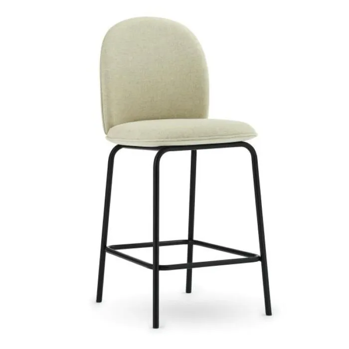 Normann Copenhagen Ace full upholstery barkruk-Main Line Flax-Zithoogte 65 cm Lage Prijs