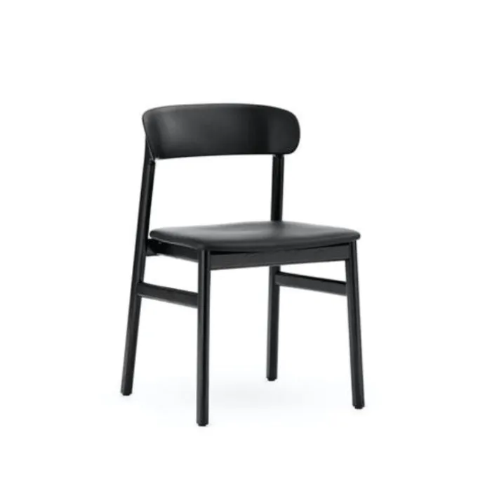 Normann Copenhagen Herit Black Upholstery stoel-Spectrum Leather Tijdelijk Beschikbaar