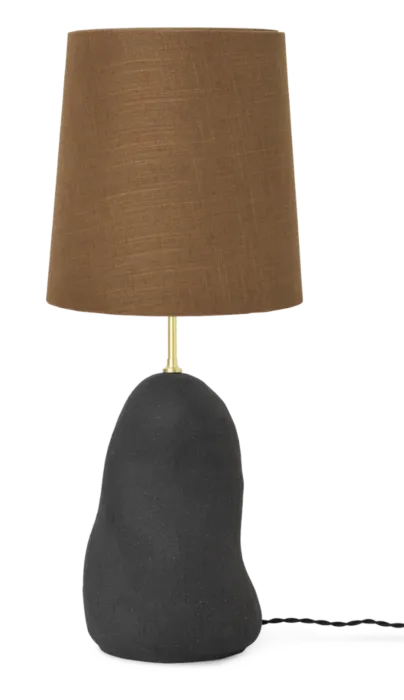 Ferm Living Hebe M tafellamp-Black - Curry Populair