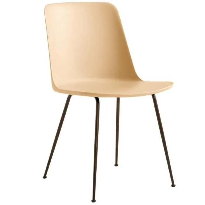 Betaalbaar &tradition Rely HW6 stoel bronzed onderstel-Beige sand