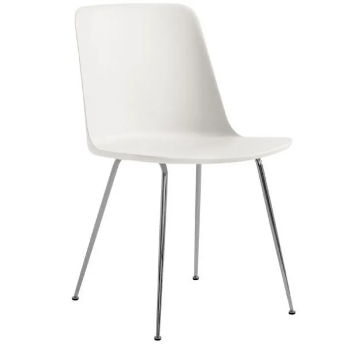&tradition Rely HW6 stoel chroom onderstel-Wit Bestel Nu