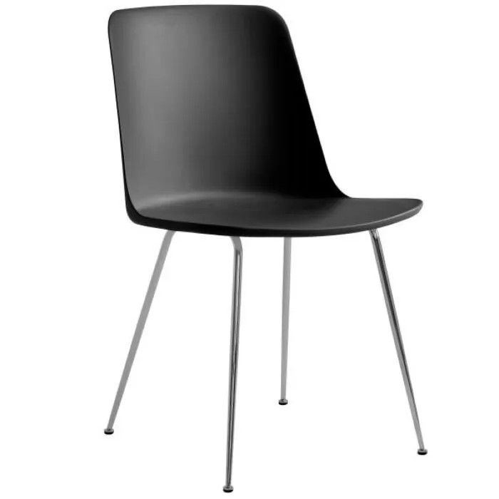 Laatste Kans &tradition Rely HW6 stoel chroom onderstel-Zwart