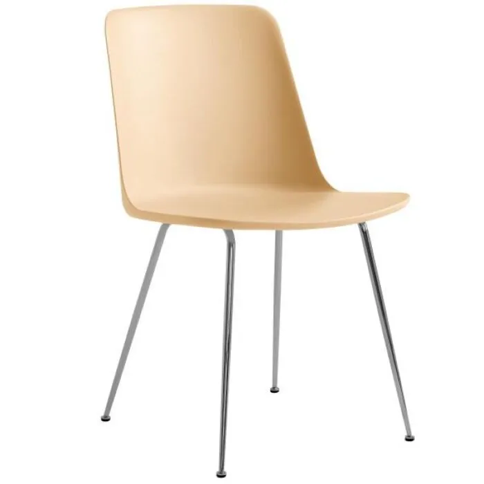 &tradition Rely HW6 stoel chroom onderstel-Beige sand Alleen Vandaag