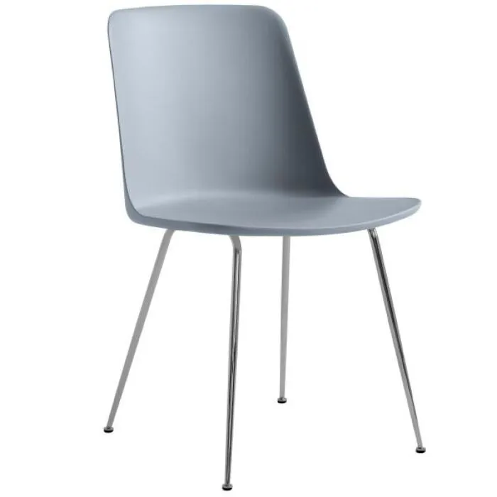 Direct Verzonden &tradition Rely HW6 stoel chroom onderstel-Licht blauw