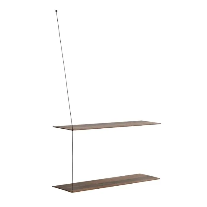 WOUD Stedge wandplank-Gerookt eiken-80 cm Lage Kosten