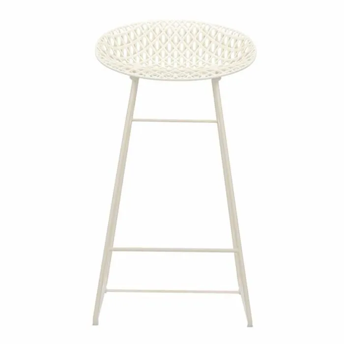 Kartell Smatrik barkruk-Wit-wit Gereduceerde Prijs