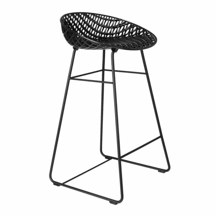 Kartell Smatrik Outdoor barkruk-Zwart-zwart Nieuw