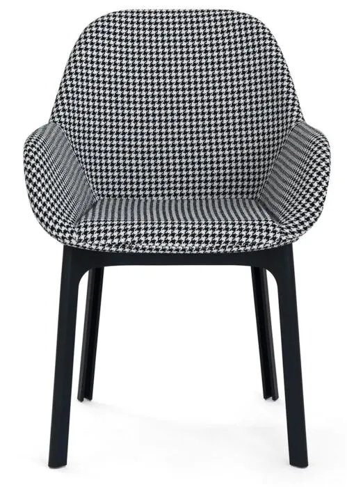 Premium Kartell Clap stoel melange-Zwart-grijs