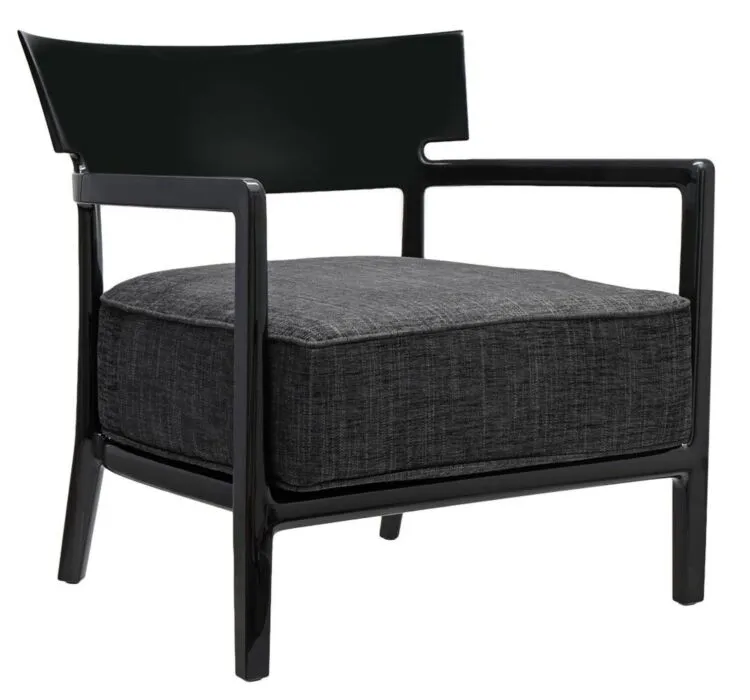 Kartell Cara fauteuil-Zwart-Solid Color Alleen Vandaag
