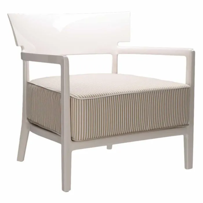 Seizoensaanbieding Kartell Cara Outdoor fauteuil-Ivoor beige