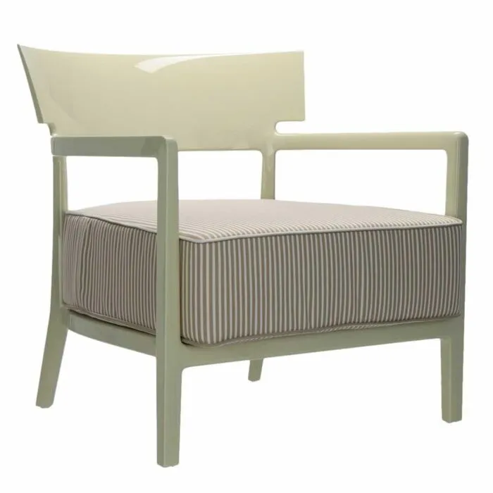 Seizoensaanbieding Kartell Cara Outdoor fauteuil-Licht groen