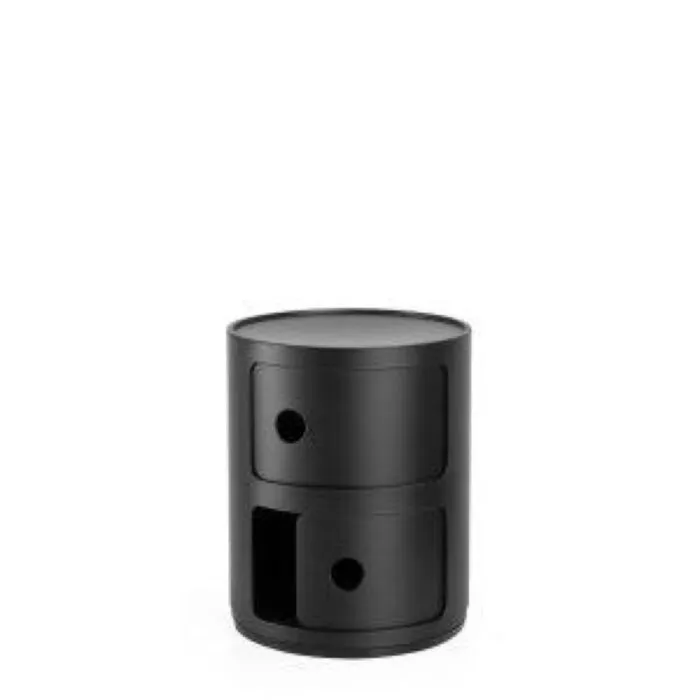 Kartell Componibili Recycled kastje-Zwart-2 hoog Nieuw