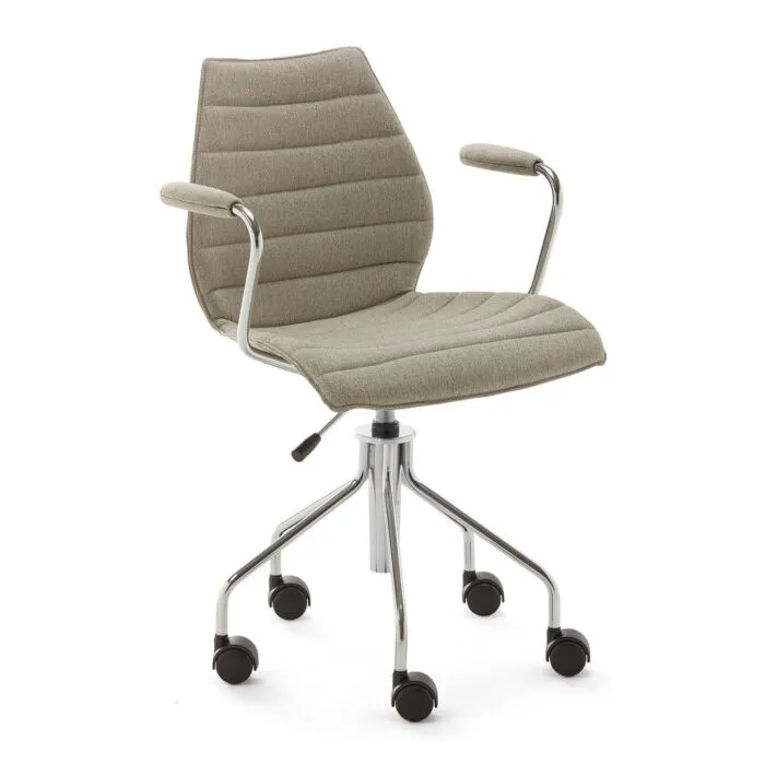 Kartell Maui Soft Noma bureaustoel-Beige Snelle Levering